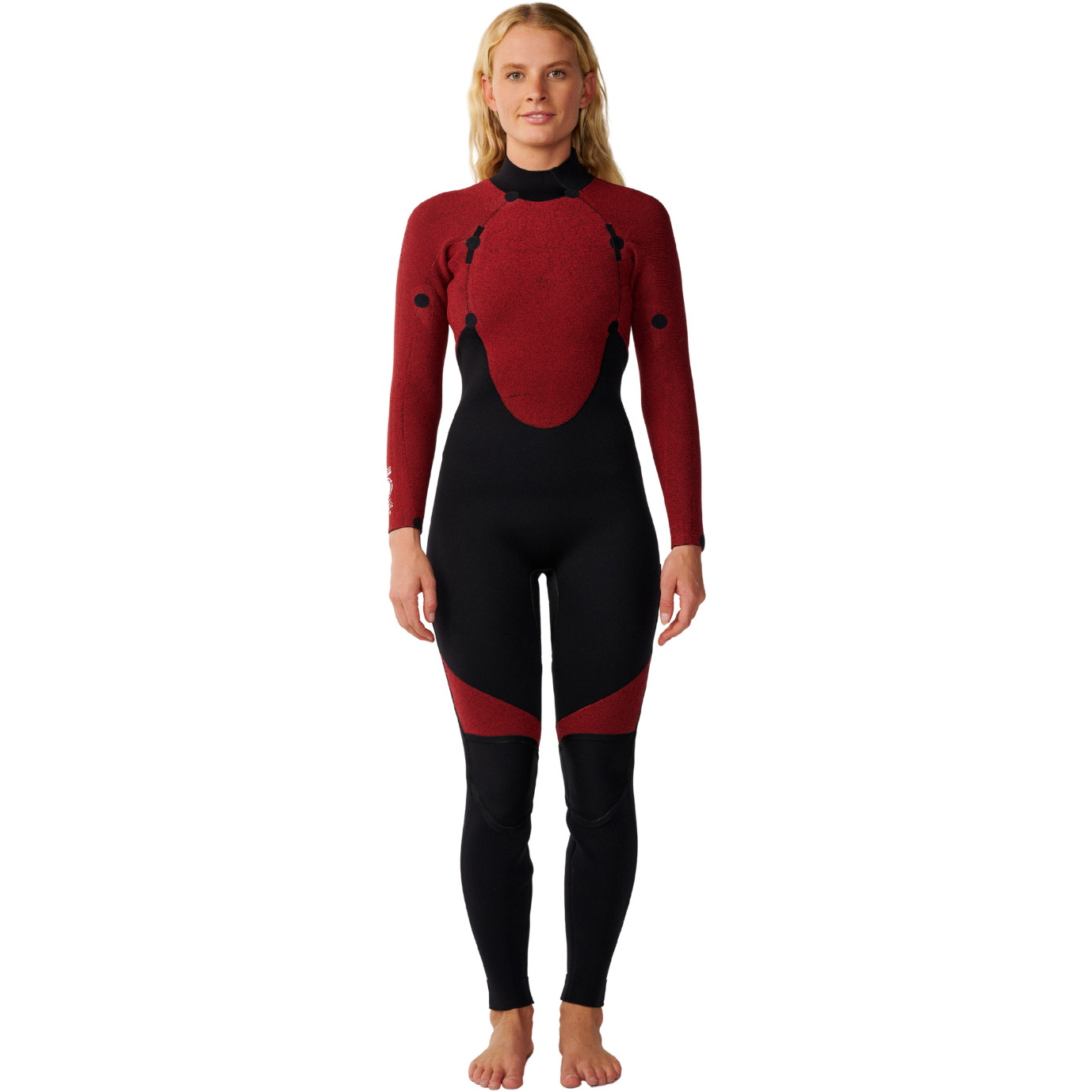 2026 Rip Curl Womens Omega 4/3mm Back Zip Wetsuit 17CWFS - Black / Pink